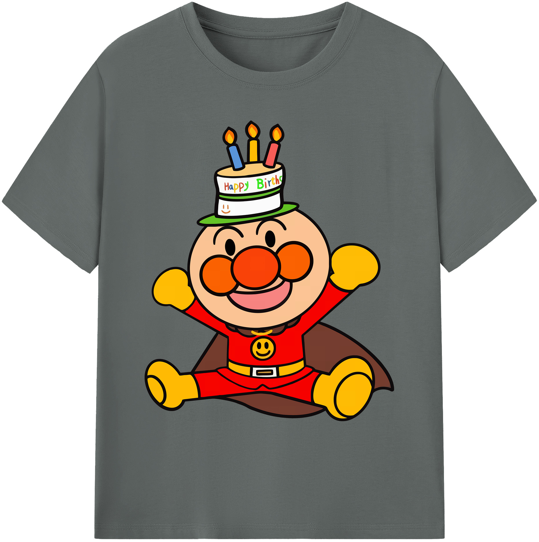 （画像用） アンパンマン Anpanman 綿100％ メンズ半袖Tシャツ｜肌触りやわらか＆通気性